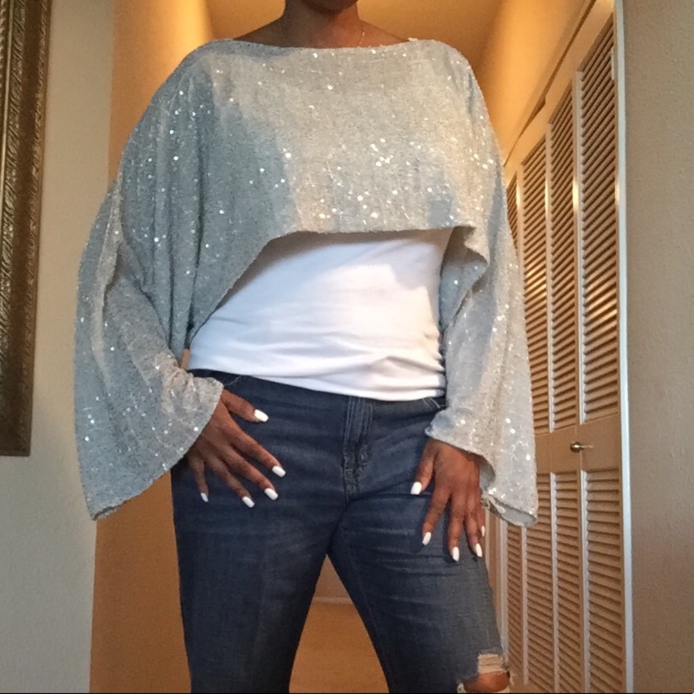 Sequin Crop Top